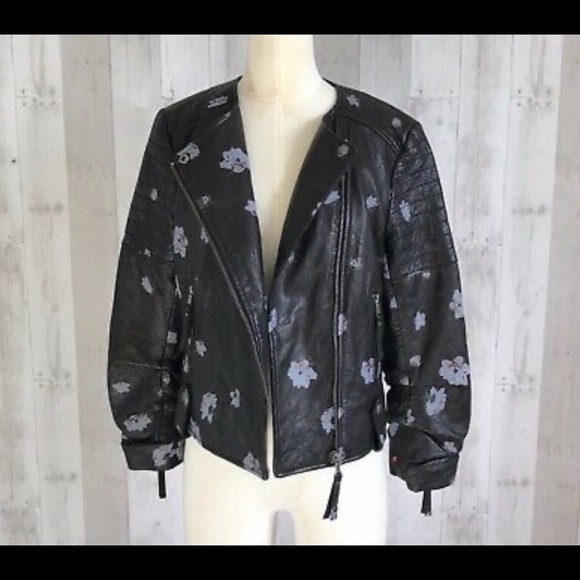 JOIE Lambskin Leather Jacket - Picture 3 of 4